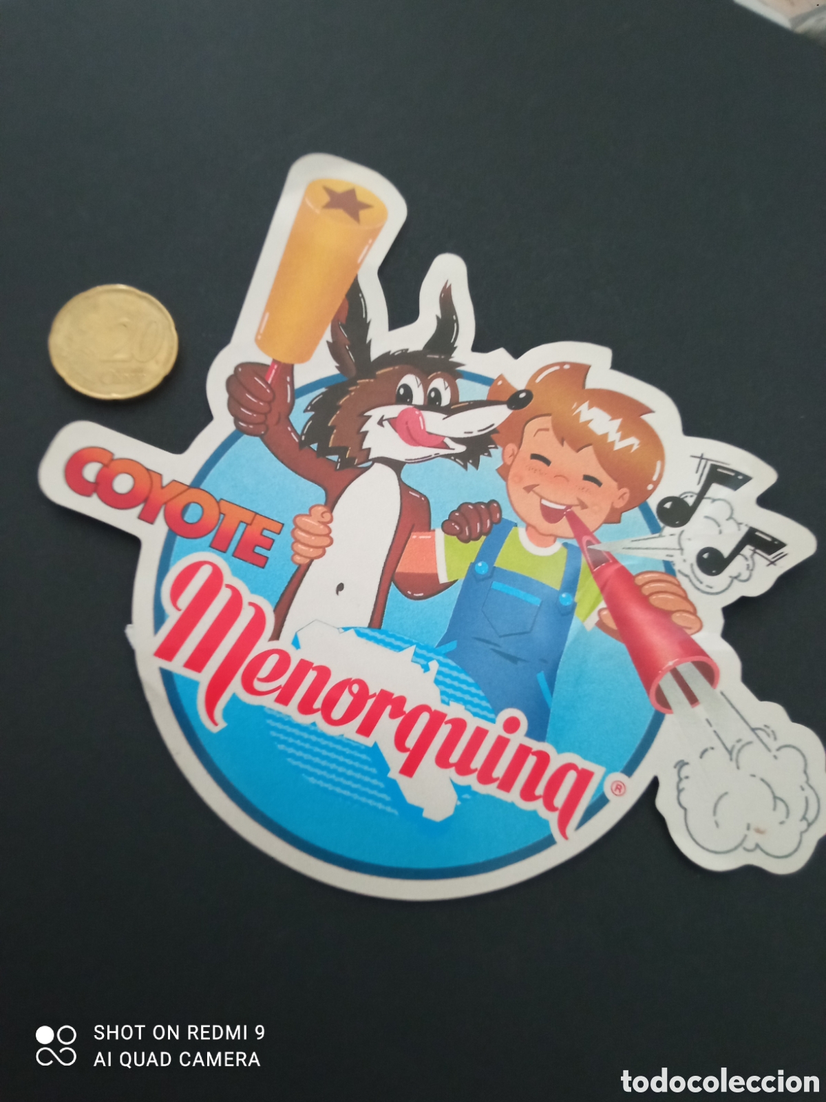 Pegatinas de colecci&oacute;n: PEGATINA A&Ntilde;OS 80s coyote menorquina