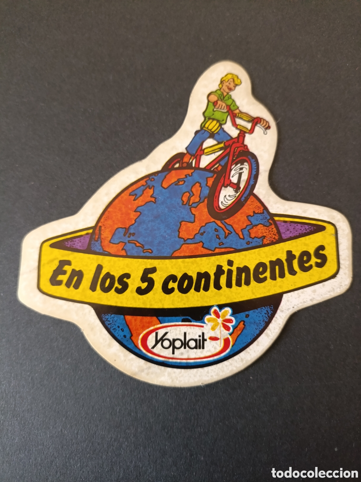 Collection stickers: EN LOS 5 CONTINENTES [ PEGATINA A&Ntilde;OS 80 NUEVA YOPLAIT ]