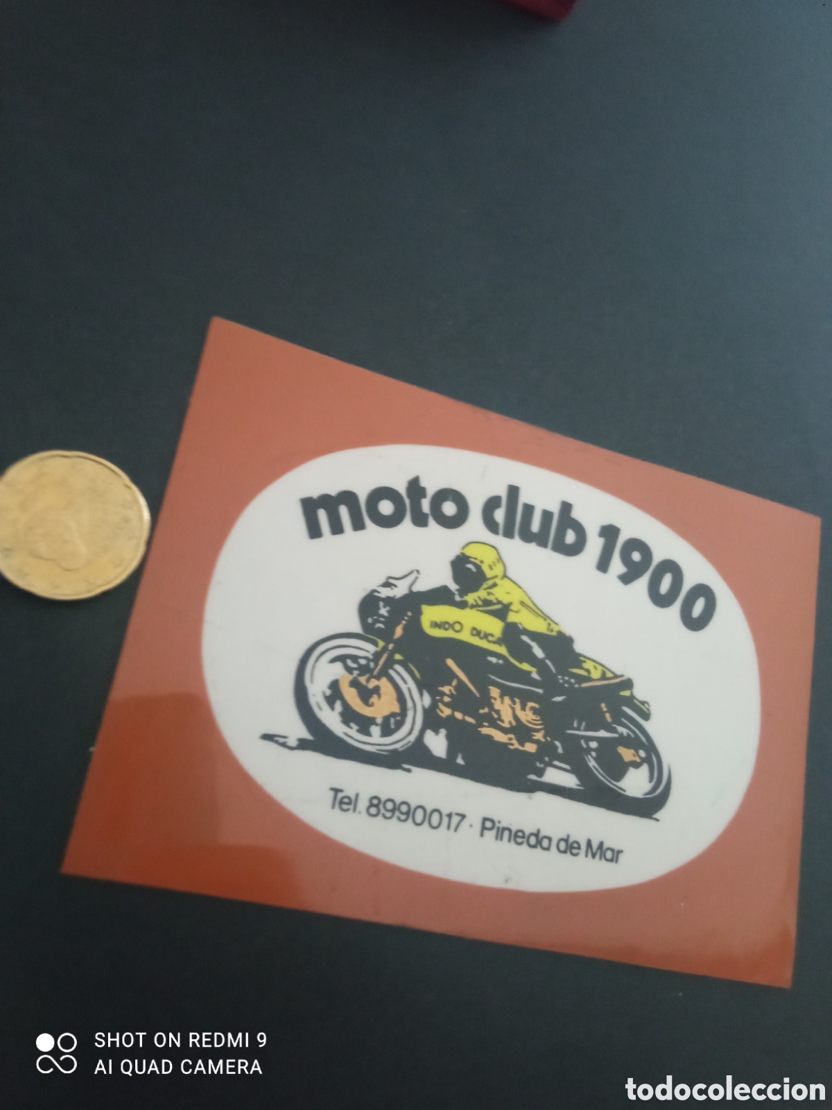 Pegatinas de colecci&oacute;n: PEGATINA A&Ntilde;OS 80s moto club 1900
