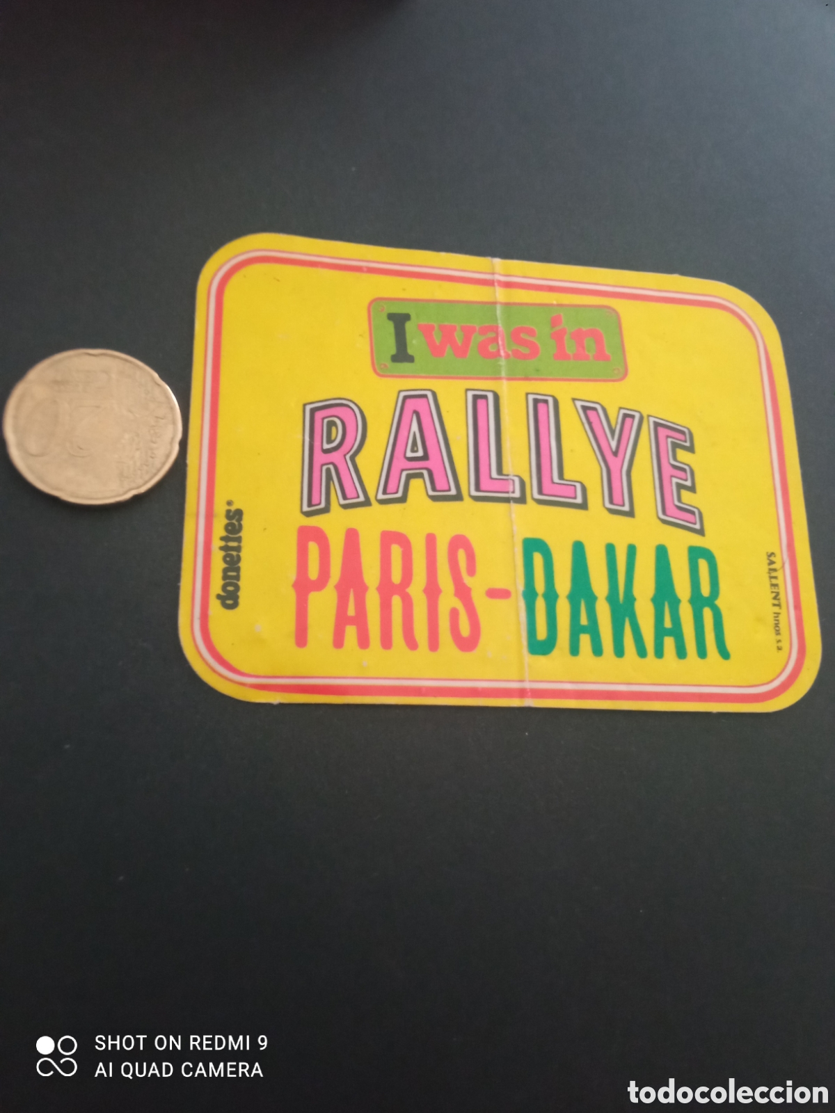 Pegatinas de colecci&oacute;n: PEGATINA A&Ntilde;OS 80s i was in rallye paris Dakar