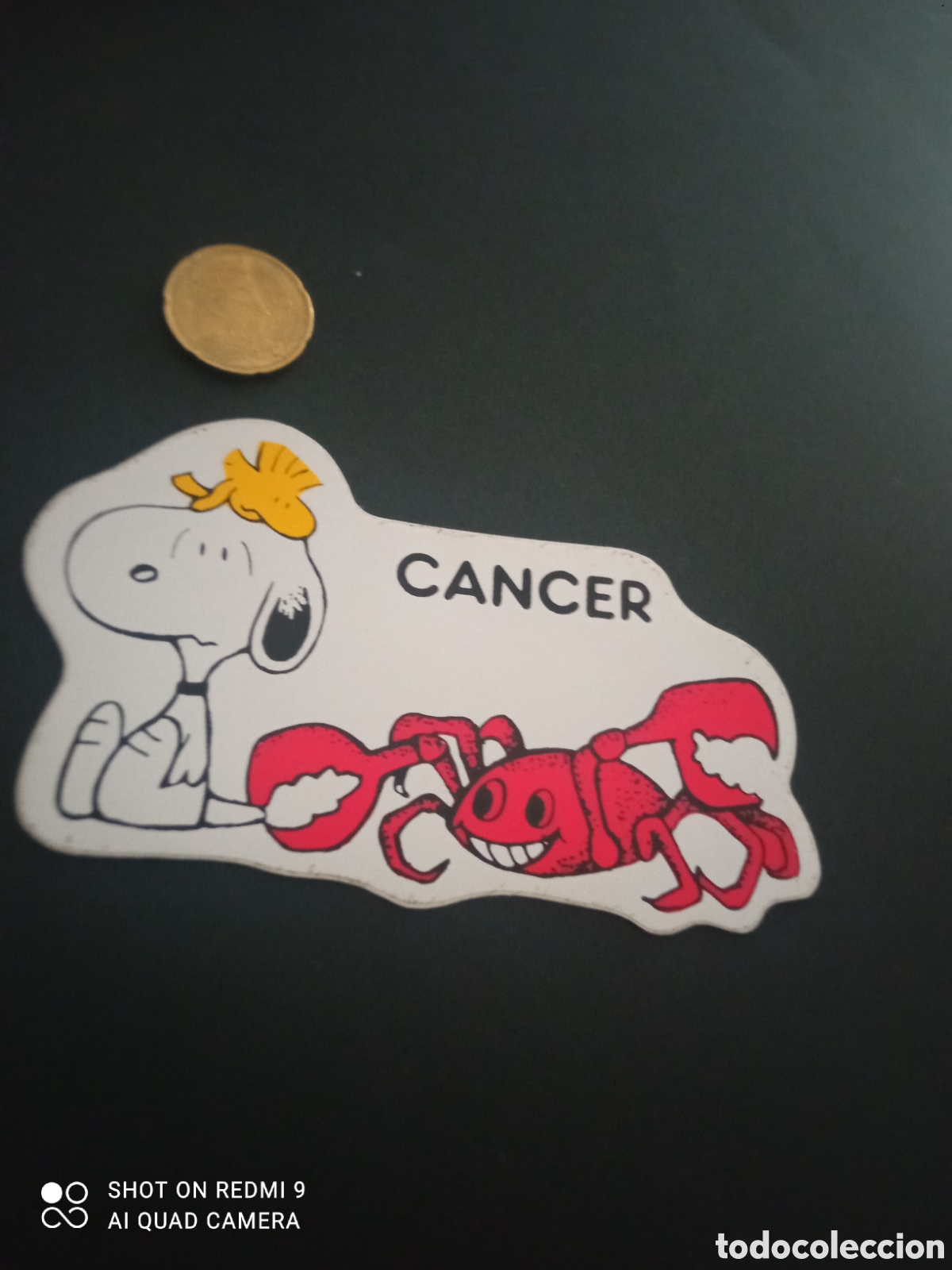 Autocollants de collection: PEGATINA A&Ntilde;OS 80s sloopy c&aacute;ncer cangrejo