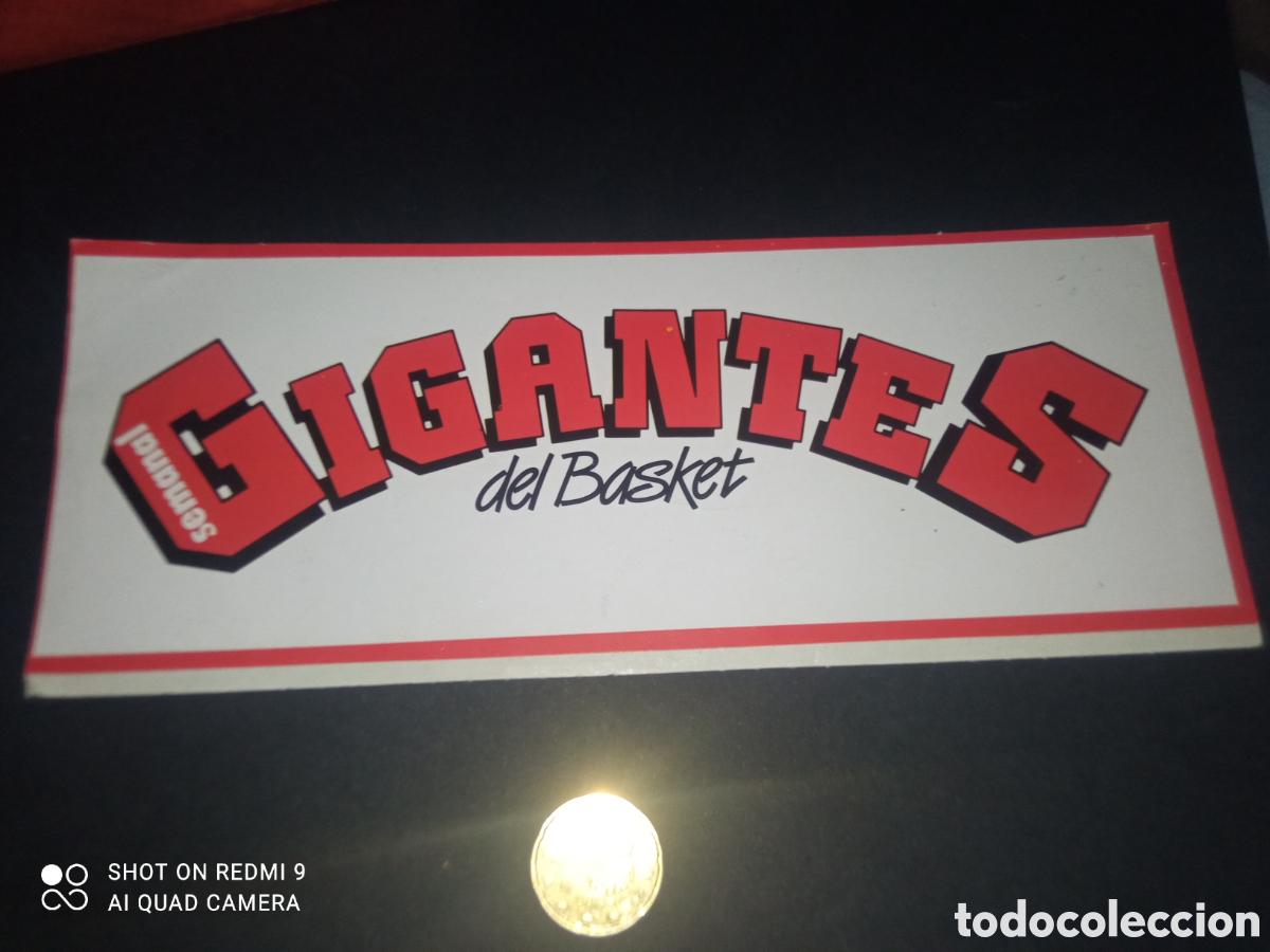 Pegatinas de colecci&oacute;n: GIGANTES del basket !! PEGATINA DE A&Ntilde;OS 80S BALONCESTO MUY RARA