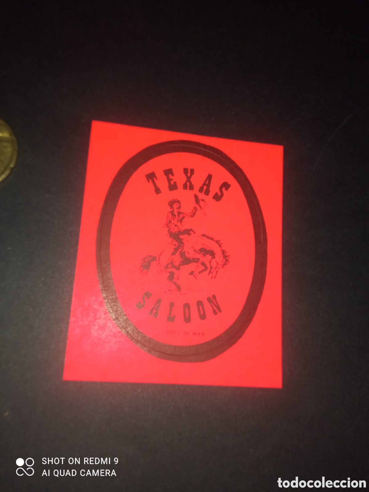 Autocollants de collection: PEGATINA A&Ntilde;OS 80s Texas saloon