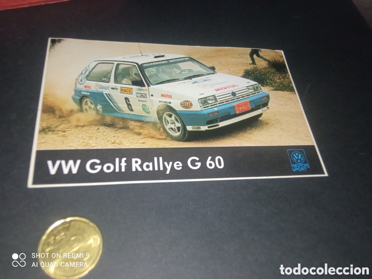 Pegatinas de colecci&oacute;n: PEGATINA A&Ntilde;OS 80s rally vw Golf rallye G 60