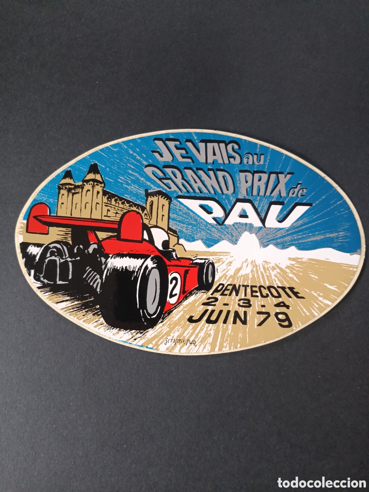 Pegatinas de colecci&oacute;n: JEVAIS AU GRAND PRIX DE PAU [ PEGATINA A&Ntilde;OS 80 NUEVA ]