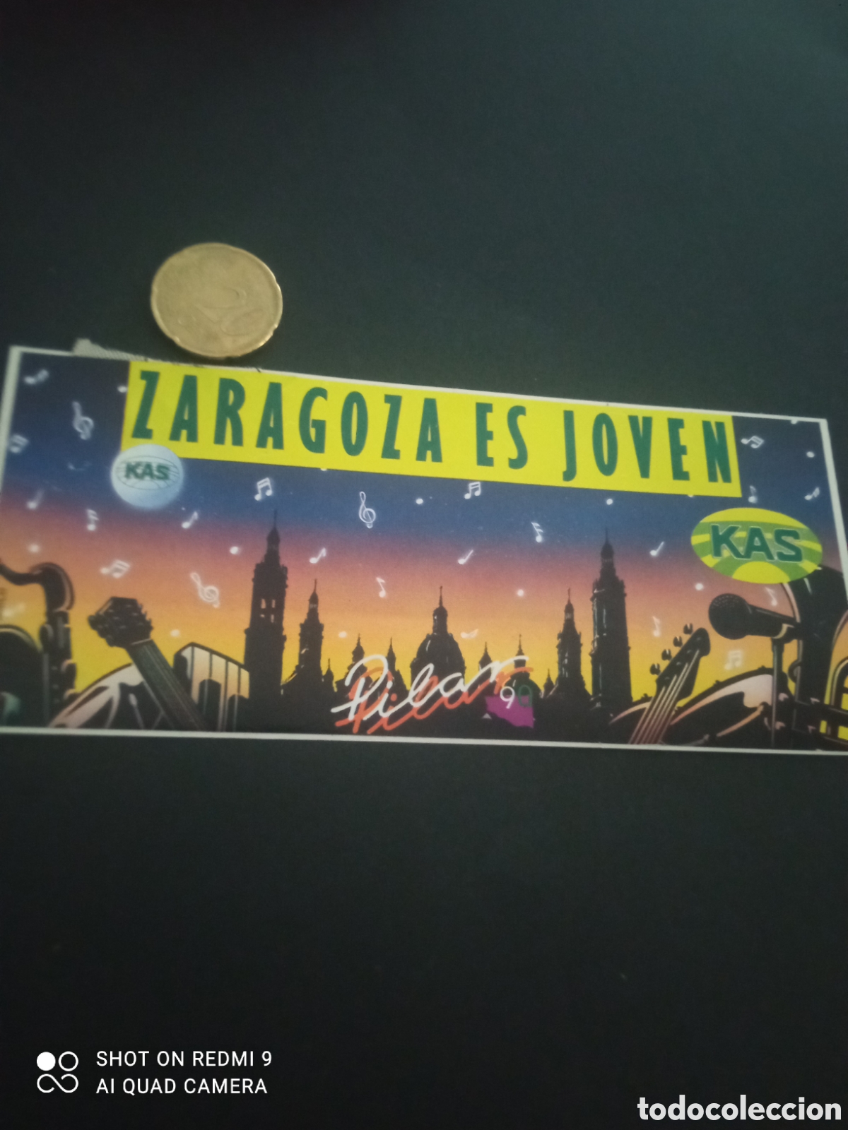 Pegatinas de colecci&oacute;n: PEGATINA A&Ntilde;OS 80s Zaragoza es joven KAS