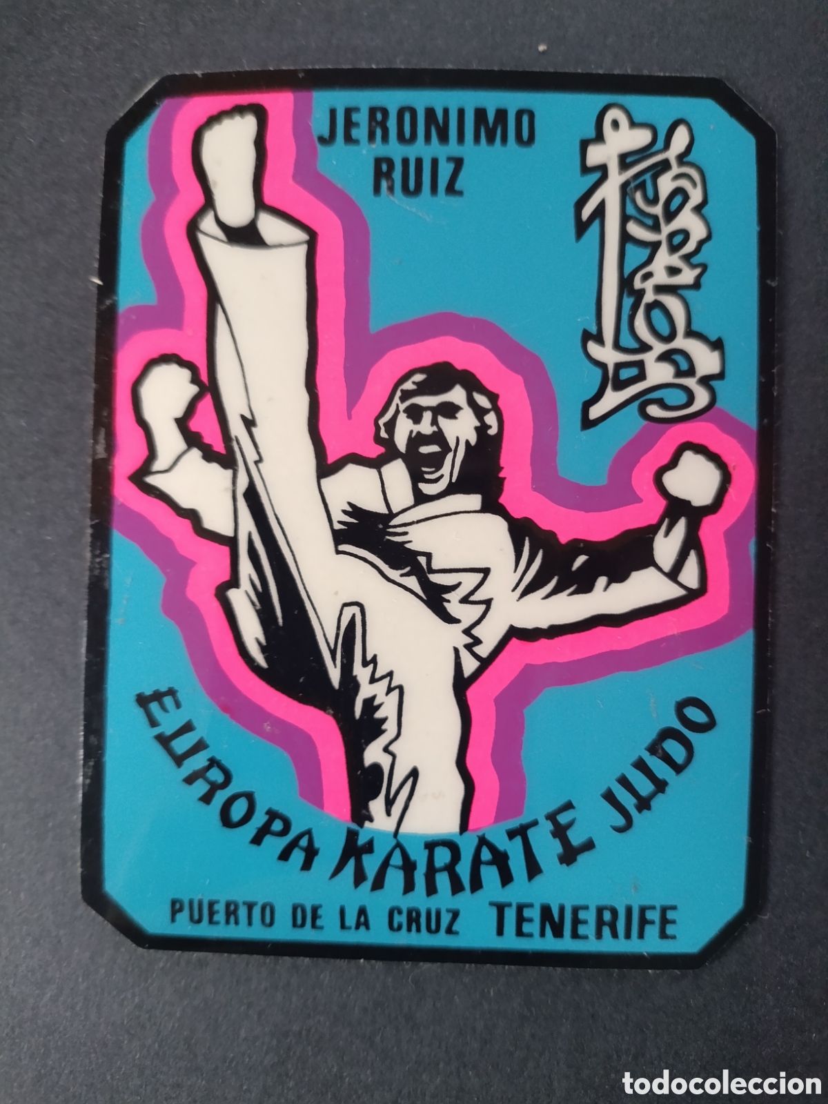 Pegatinas de colecci&oacute;n: JERONIMO CRUZ EUROPA KARATE JUDO TENERIFE [ PEGATINA A&Ntilde;OS 80 NUEVA ]