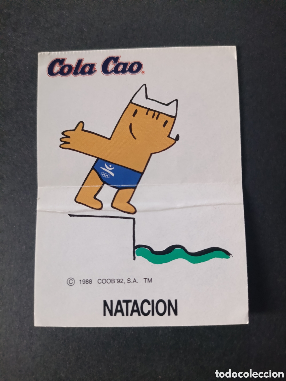 Pegatinas de colecci&oacute;n: COLA CAO NATACION [ PEGATINA A&Ntilde;OS 80 NUEVA ]