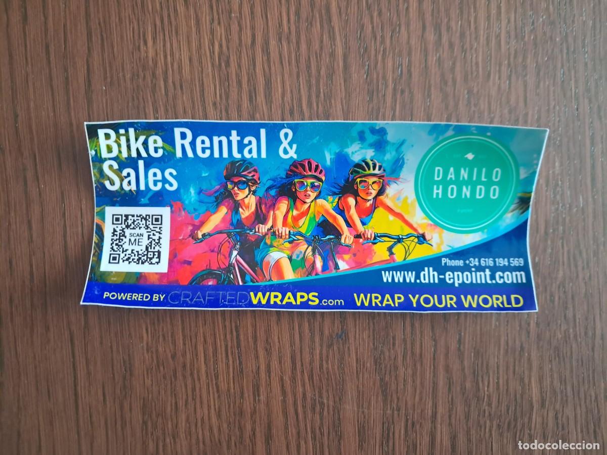 Sammlung von Aufklebern: pegatina de publicidad, Danilo Hondo, bike rental & sales