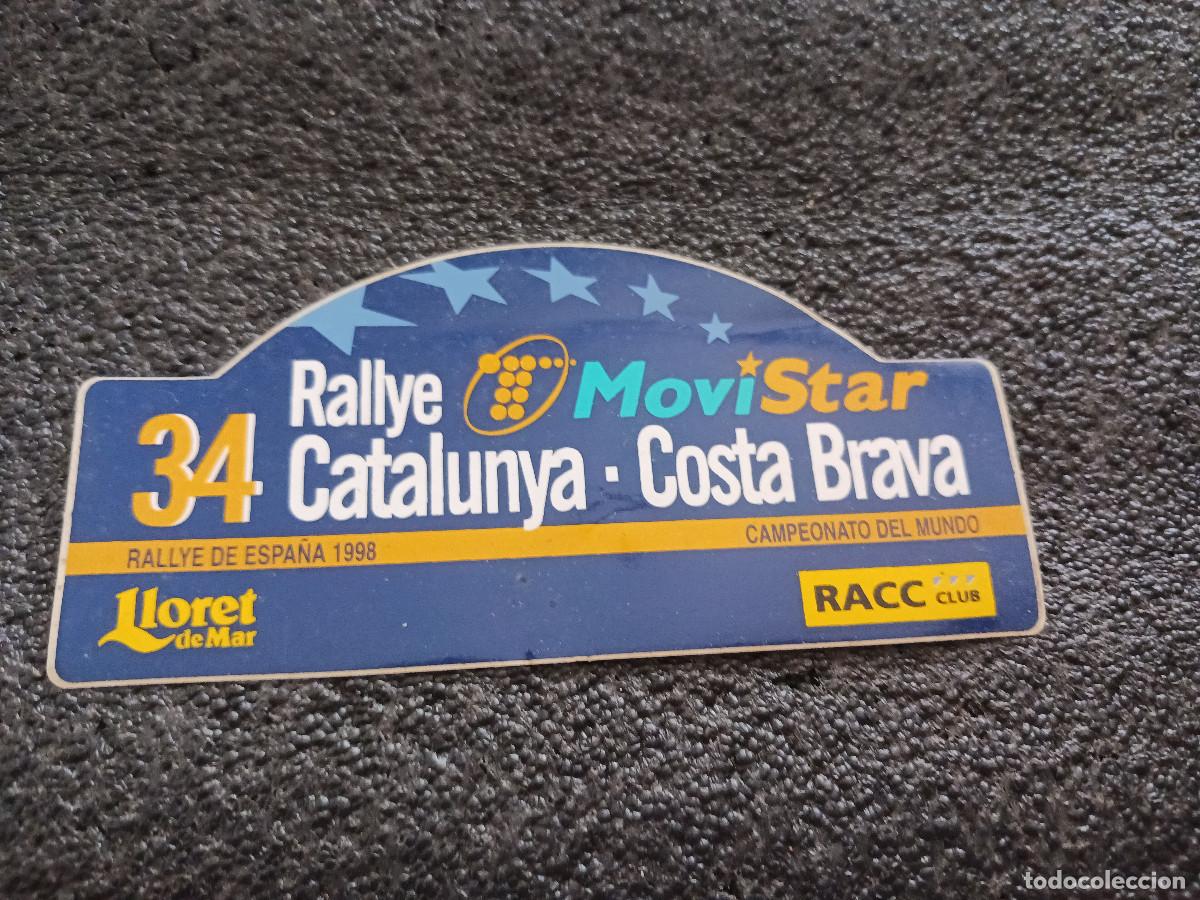 Pegatinas de colecci&oacute;n: PEGATINA 34 RALLYE CATALUNYA COSTA BRAVA HISTORIC 1998