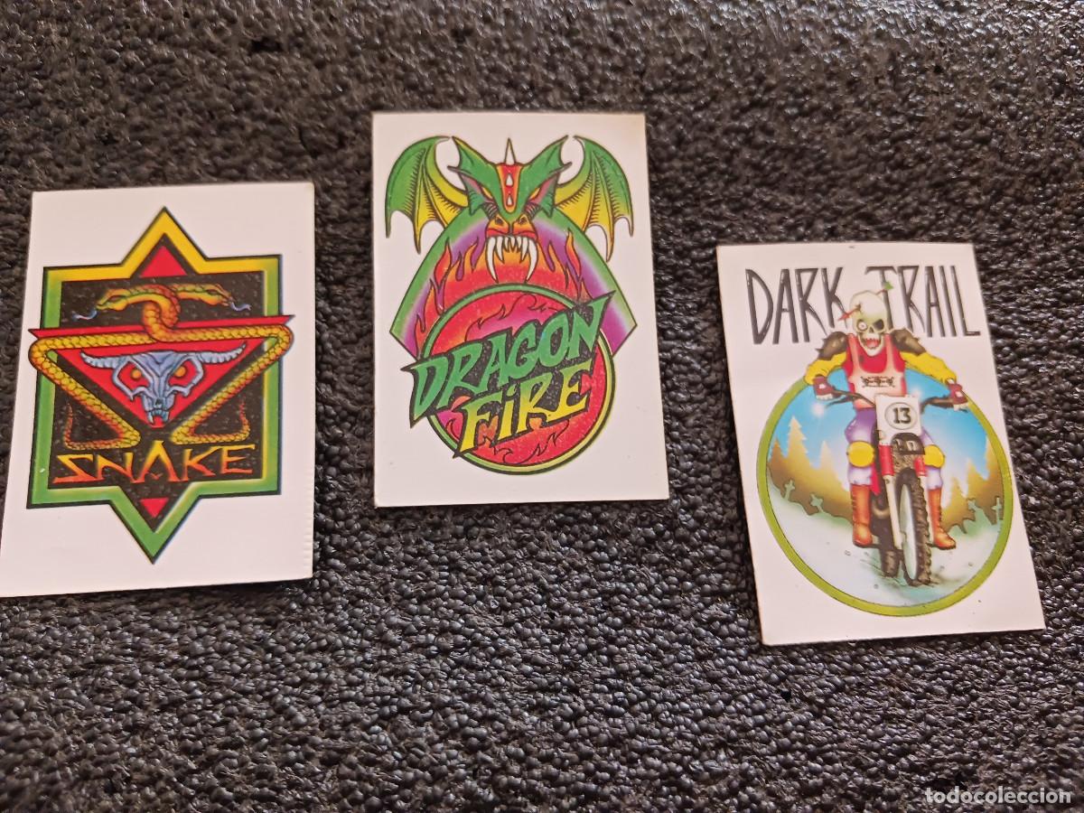 Pegatinas de colecci&oacute;n: BOLLYCAO SKATEBOARDS, dark trail, snake y dragon fire