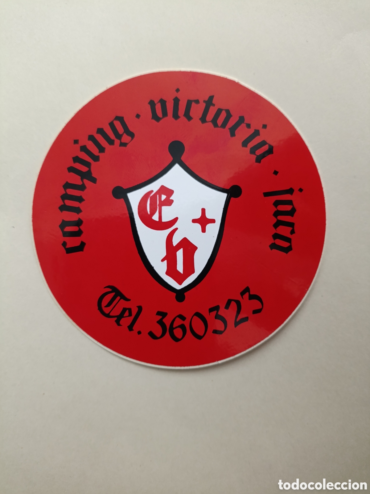 Pegatinas de colecci&oacute;n: CAMPING. VICTORIA . JUAN [ PEGATINA A&Ntilde;OS 80 ]