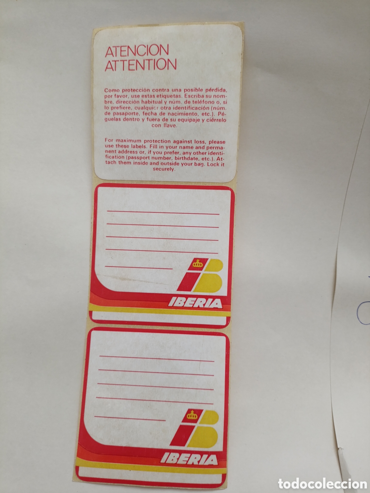 Pegatinas de colecci&oacute;n: IBERIA [ PEGATINA A&Ntilde;OS 80 ]