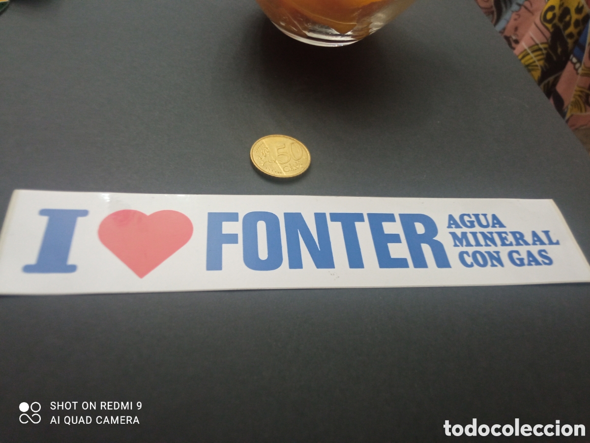 Pegatinas de colecci&oacute;n: Frontera agua mineral con gas PEGATINAS A&Ntilde;OS 80S