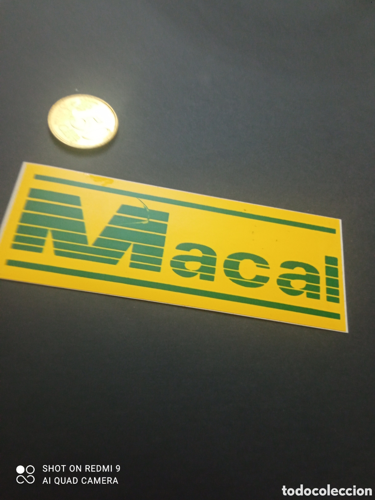 Pegatinas de colecci&oacute;n: Macal pegatina a&ntilde;os 80