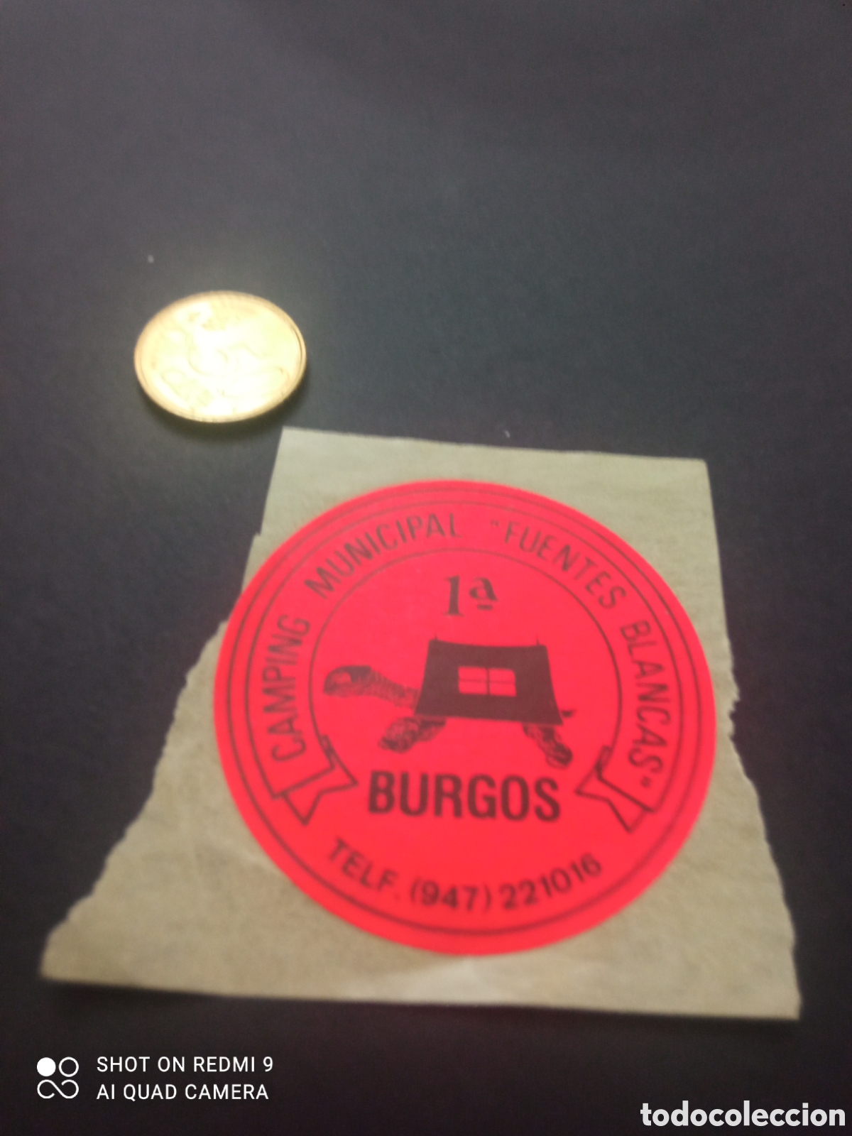 Pegatinas de colecci&oacute;n: Camping municipal fuentes balancas PEGATINAS A&Ntilde;OS 80S