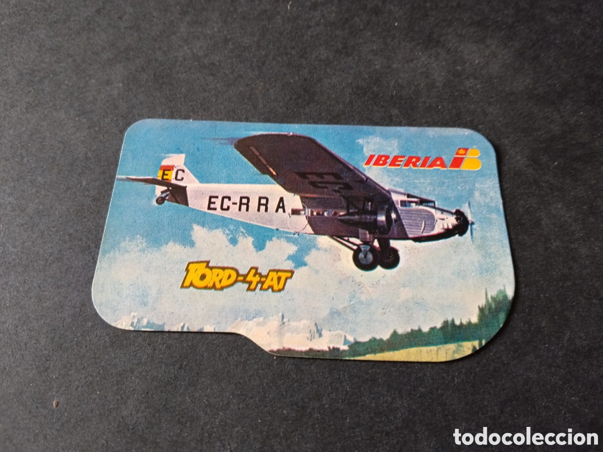 Pegatinas de colecci&oacute;n: Pegatina Iberia avi&oacute;n Ford 4at