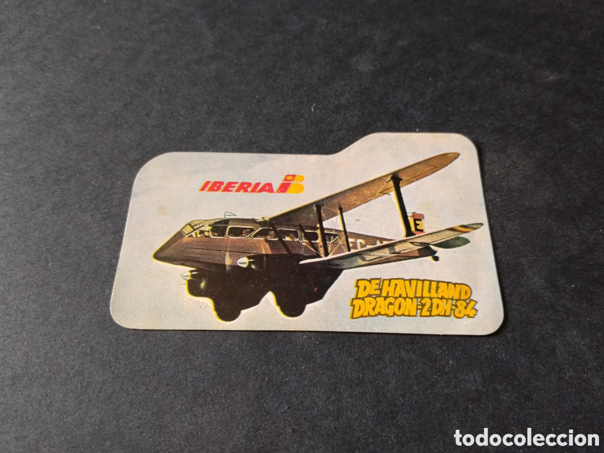 Pegatinas de colecci&oacute;n: Pegatina Iberia de havilland drag&oacute;n 2dh84