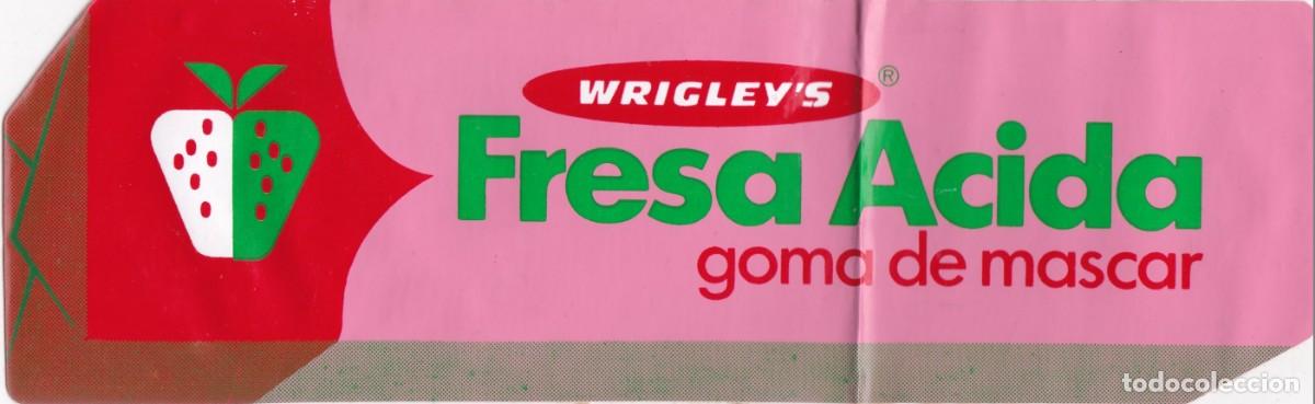 Pegatinas de colecci&oacute;n: PEGATINA WRIGLEY'S. FRESA ACIDA. GOMA DE MASCAR - RECUPERADA