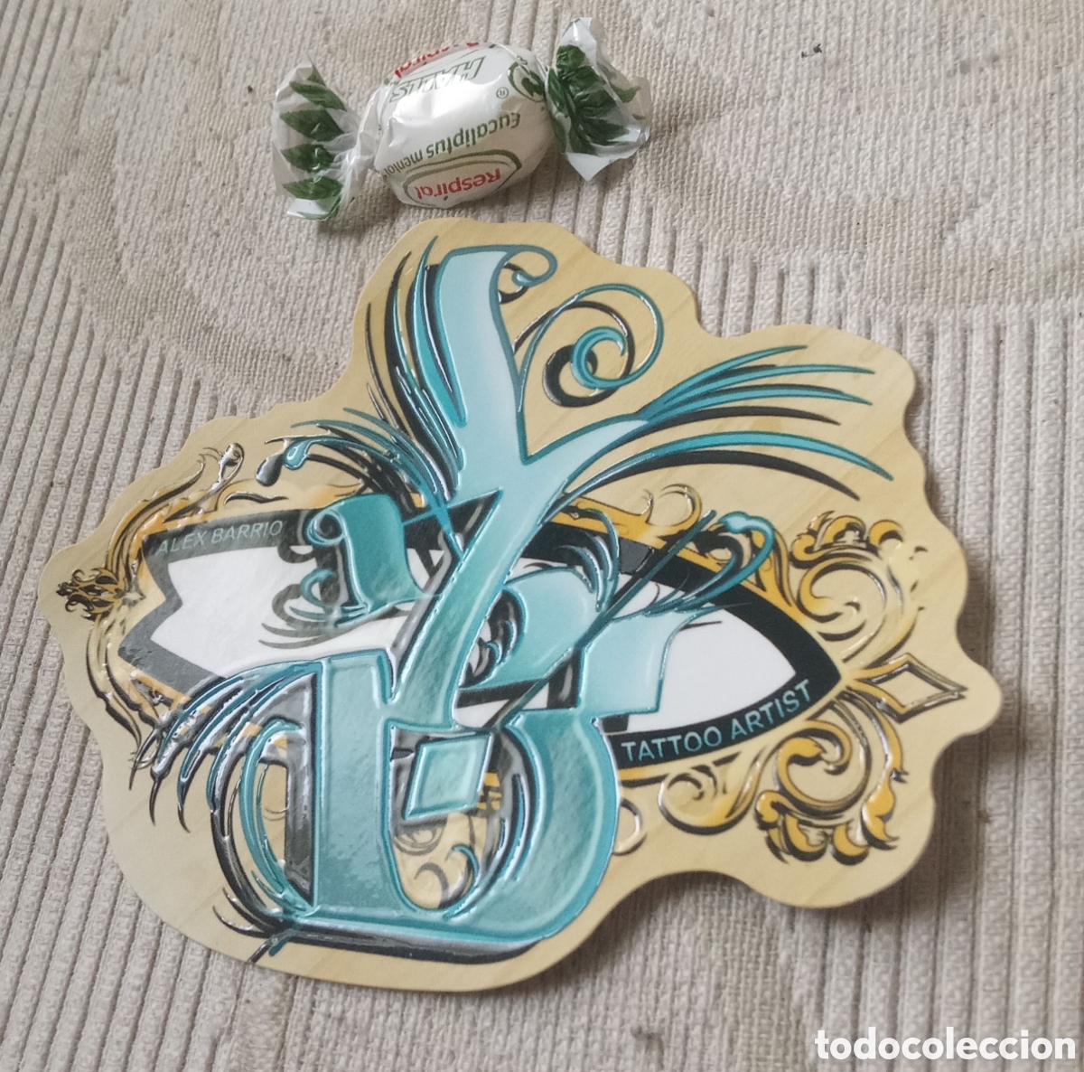 Pegatinas de colecci&oacute;n: PEGATINA DE TATUADOR PROFESIONAL ZARAGOZA