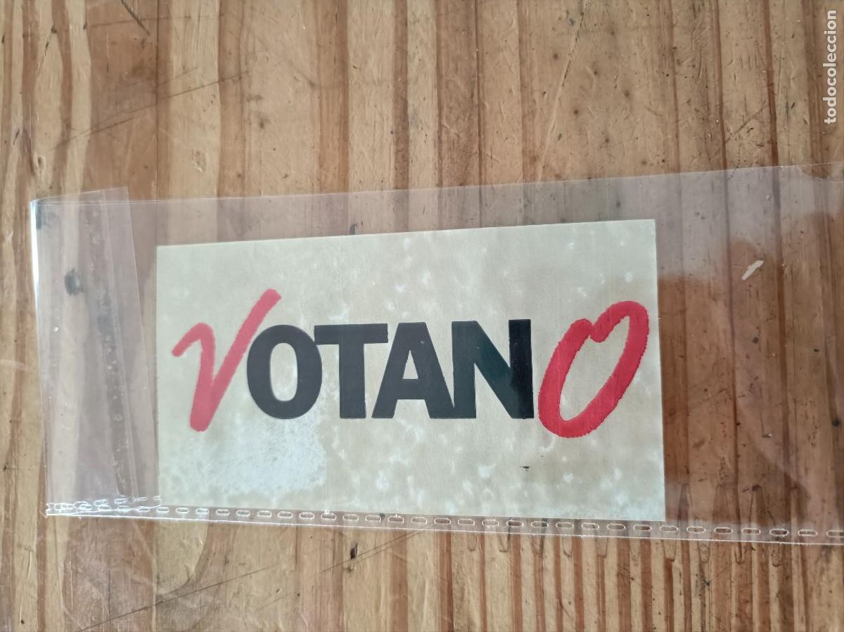 Collection stickers: PEGATINA - ADHESIVO - POLITICA - A&Ntilde;OS 80. DESPEGADA