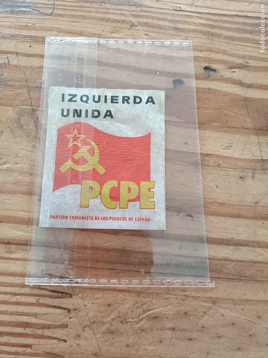 Collection stickers: PEGATINA - ADHESIVO - POLITICA - A&Ntilde;OS 80. DESPEGADA