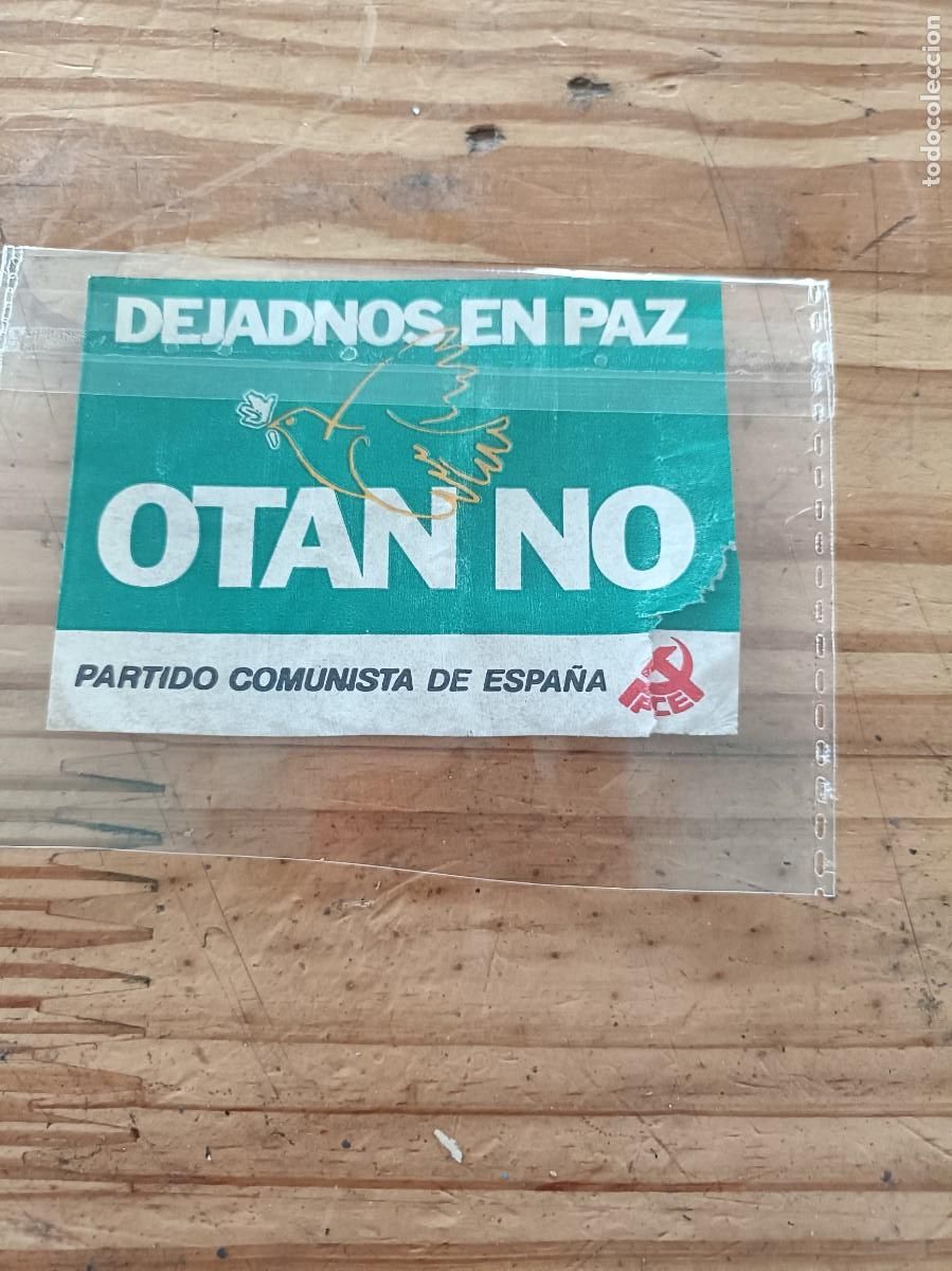 Collection stickers: PEGATINA - ADHESIVO - POLITICA - A&Ntilde;OS 80. DESPEGADA