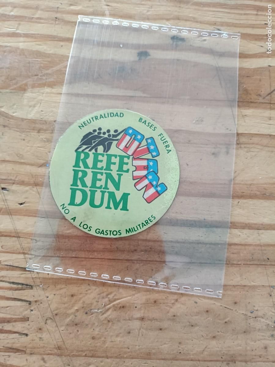 Collection stickers: PEGATINA - ADHESIVO - POLITICA - A&Ntilde;OS 80. DESPEGADA