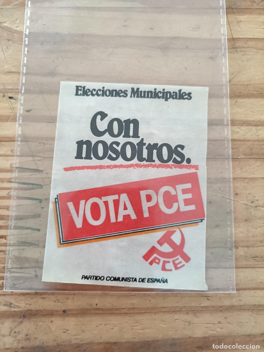 Autocollants de collection: PEGATINA - ADHESIVO - POLITICA - A&Ntilde;OS 80. DESPEGADA