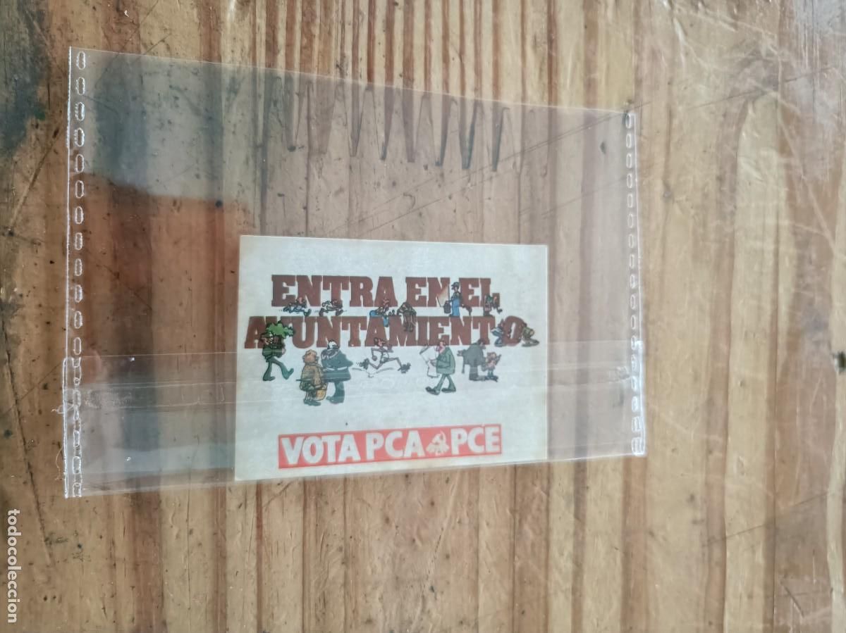 Pegatinas de colecci&oacute;n: PEGATINA - ADHESIVO - POLITICA - A&Ntilde;OS 80. DESPEGADA