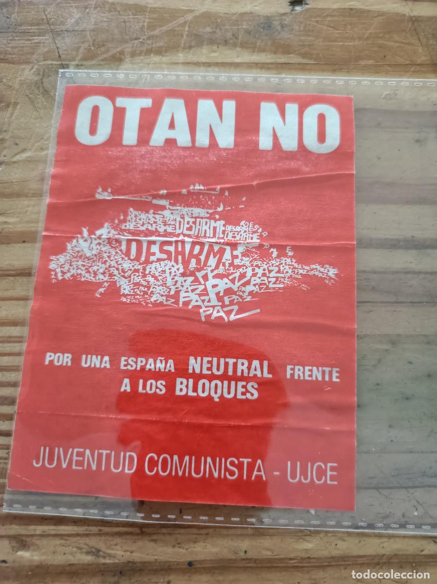 Pegatinas de colecci&oacute;n: PEGATINA - ADHESIVO - POLITICA - A&Ntilde;OS 80. DESPEGADA