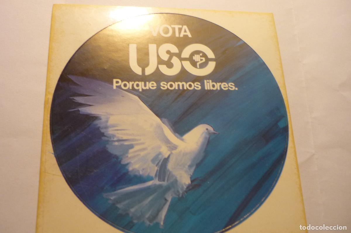 Pegatinas de colecci&oacute;n: pegatina sindical vota uso