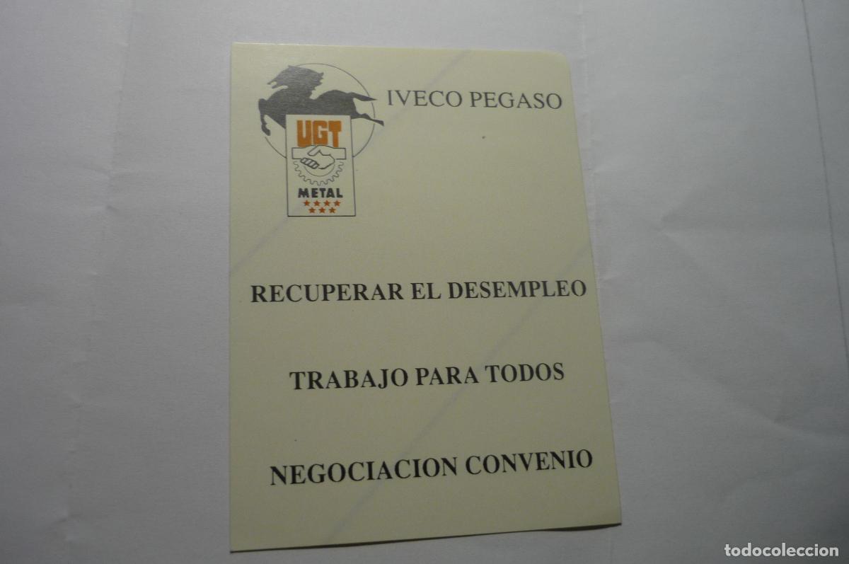 Pegatinas de colecci&oacute;n: pegatina sindical ugt pegaso