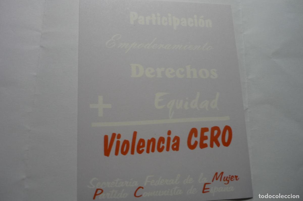 Pegatinas de colecci&oacute;n: pegatina politica comunista espa&ntilde;a.-violencia cero