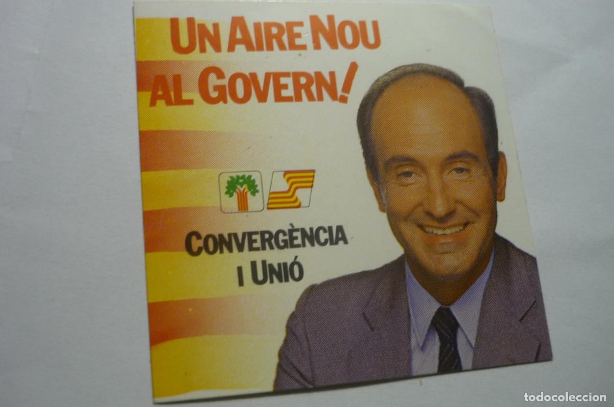 Pegatinas de colecci&oacute;n: pegatina peque&ntilde;a politica catalan cinvergenca i unio