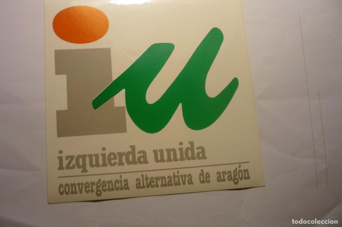 Pegatinas de colecci&oacute;n: pegatina grande iu aragon