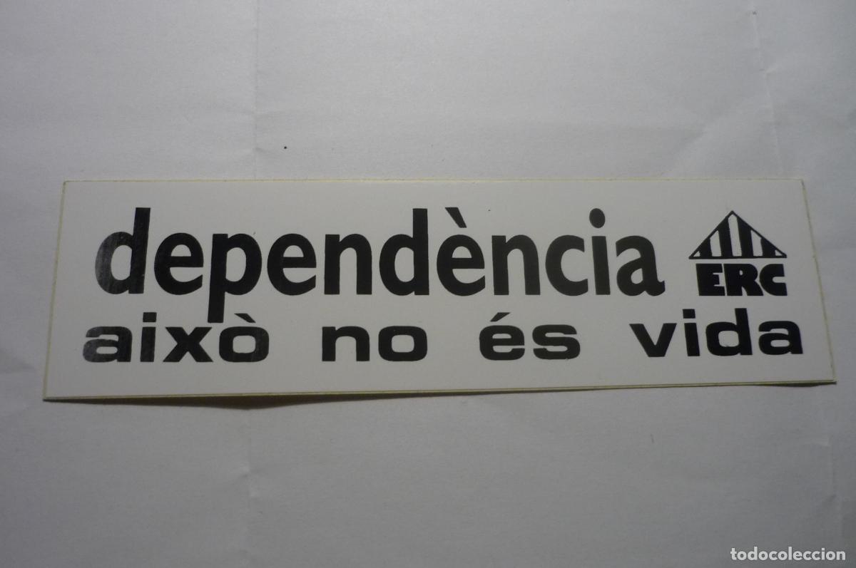 Pegatinas de colecci&oacute;n: pegatina politica erc catalan