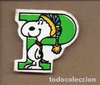 Adesivi di collezione: ANTIGUA PEGATINA DE SNOOPY - LETRA P. SIN PEGAR. 3,8 X 3,8CM.