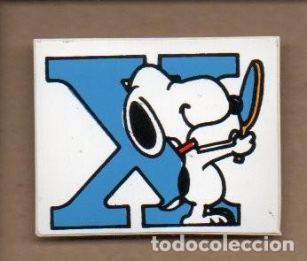 Adesivi di collezione: ANTIGUA PEGATINA DE SNOOPY - LETRA X. SIN PEGAR. 3,8 X 4,6 CM.