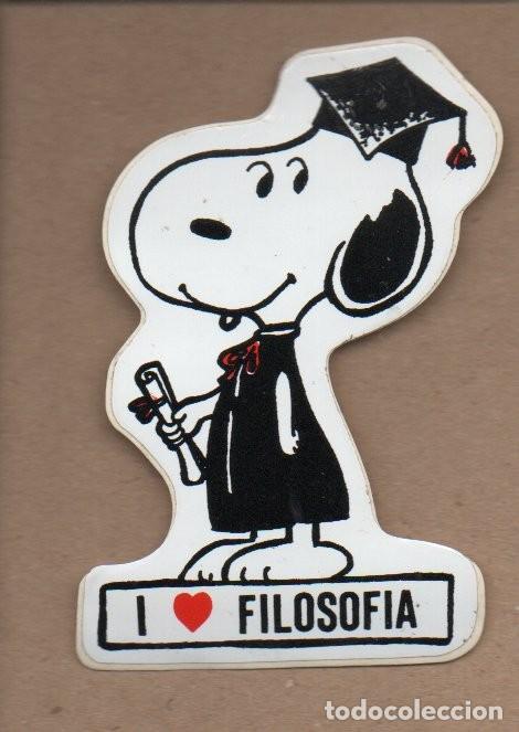 Adesivi di collezione: ANTIGUA PEGATINA DE SNOOPY - I FILOSOFIA. 9,5 X 6,3 CM. SIN PEGAR.