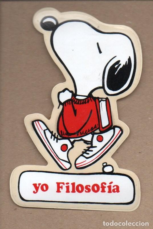 Sammlung von Aufklebern: ANTIGUA PEGATINA DE SNOOPY - YO FILOSOFIA. 12 X 7,8 CM. SIN PEGAR.