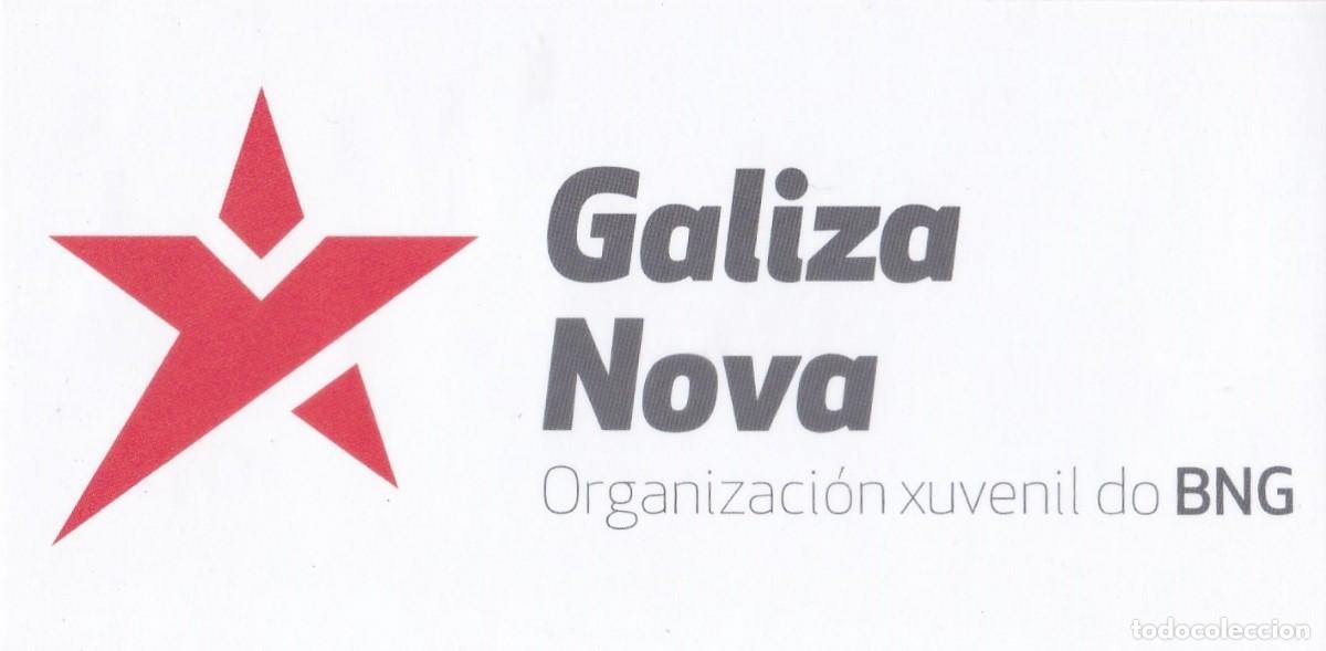 Pegatinas de colecci&oacute;n: PEGATINA GALIZA NOVA. ORGANIZACI&Oacute;N XUVENIL DO BNG (GALICIA)