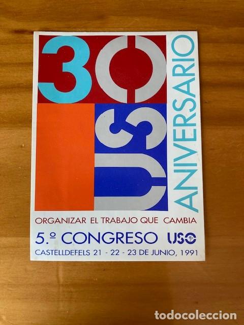 Pegatinas de colecci&oacute;n: Pegatina 30 aniversario USO - 1991