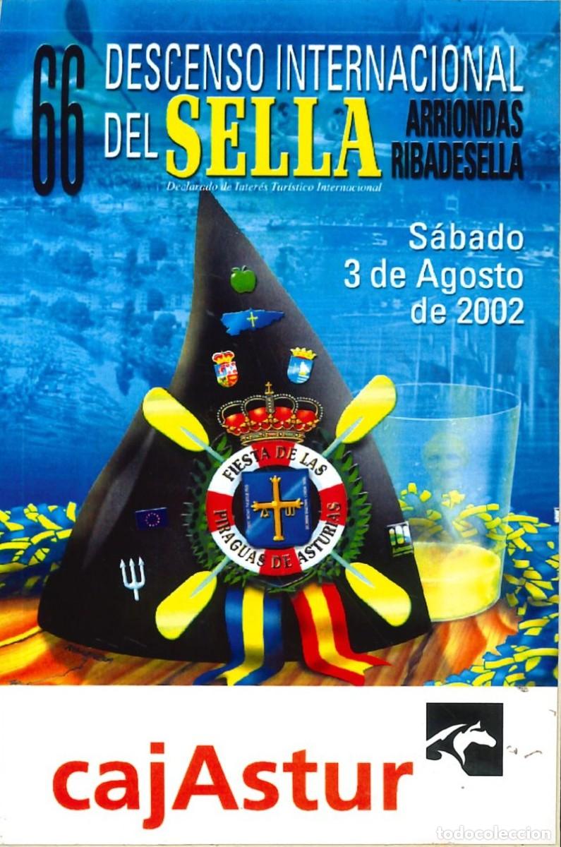Pegatinas de colecci&oacute;n: PEGATINA - ADHESIVO - BANCOS - CAJASTUR - 66 DESCENSO INTERNACIONAL DEL SELLA - A&Ntilde;O 2002