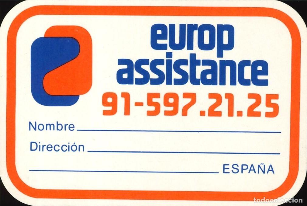 Pegatinas de colecci&oacute;n: PEGATINA - ADHESIVO - SEGUROS - EUROP ASSISTANCE - ESPA&Ntilde;A