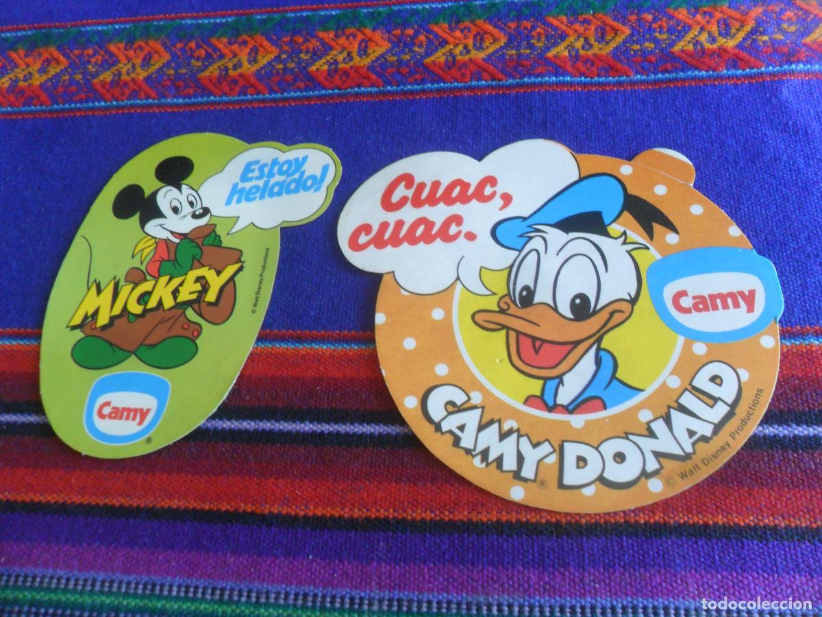 Adesivi di collezione: PEGATINA ADHESIVO WALT DISNEY HELADOS CAMY MICKEY ESTOY HELADO Y PATO DONALD CUAC CUAC A&Ntilde;OS 80 RARAS