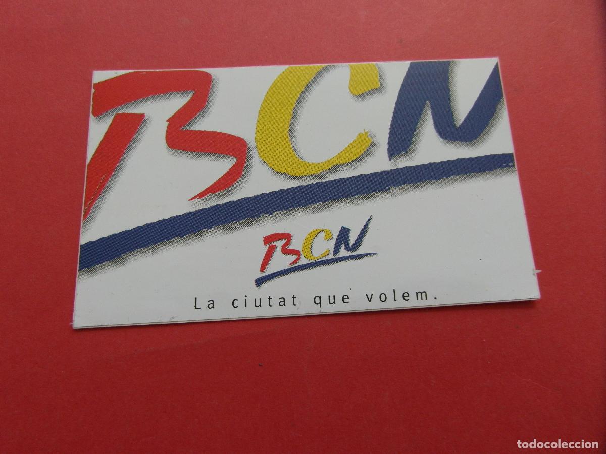 Pegatinas de colecci&oacute;n: PEGATINA ADHESIVO SIN USAR BARCELONA LA CIUTAT QUE VOLEM