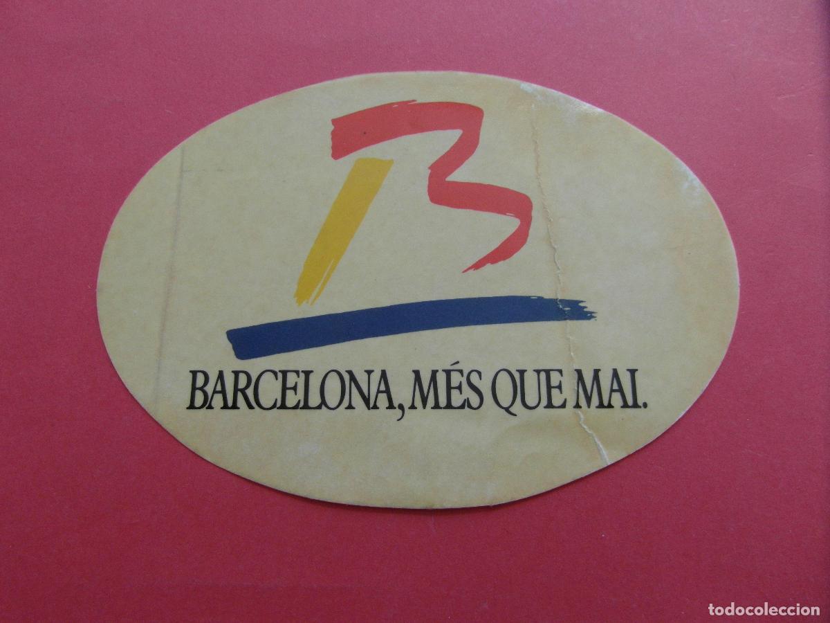 Pegatinas de colecci&oacute;n: PEGATINA ADHESIVO SIN USAR BARCELONA MES QUE MAI