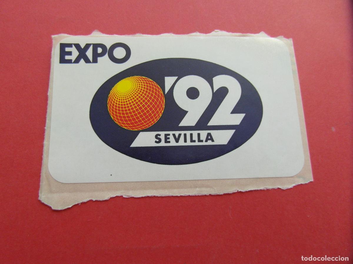 Pegatinas de colecci&oacute;n: PEGATINA ADHESIVO SIN USAR SEVILLA EXPO 92