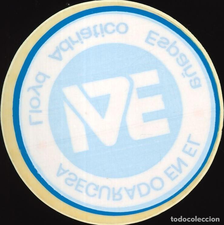 Pegatinas de colecci&oacute;n: PEGATINA - ADHESIVO - SEGUROS - LLOYD ADRIATICO - CRISTAL